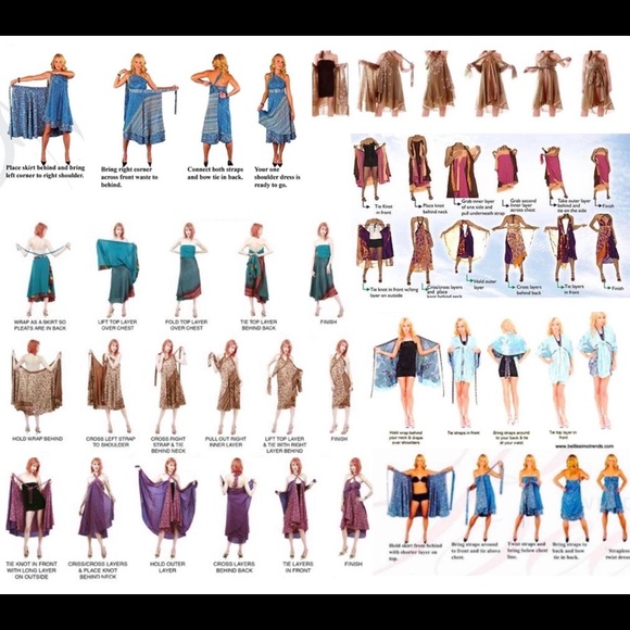 Reversible Upcycled Magic Sari Wrap Maxi Skirts BIN141 - Picture 4 of 6